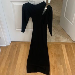 A.L.C. Black One-Shoulder Dress